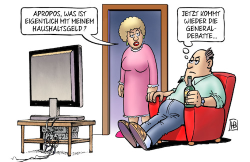 Cartoon: Generaldebatte 2019 (medium) by Harm Bengen tagged bundestag,haushaltsdebatte,haushaltsgeld,generaldebatte,ehe,tv,harm,bengen,cartoon,karikatur,bundestag,haushaltsdebatte,haushaltsgeld,generaldebatte,ehe,tv,harm,bengen,cartoon,karikatur