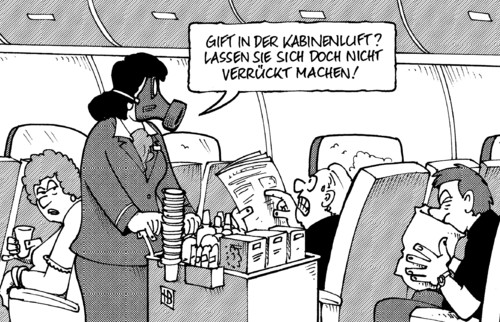 Gift im Flugzeug