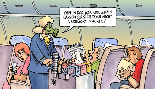 Gift im Flugzeug