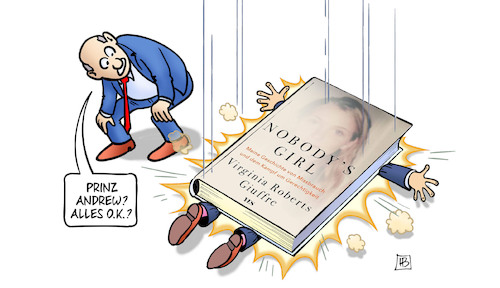 Cartoon: Giuffre-Buch (medium) by Harm Bengen tagged prinz,andrew,virginia,giuffre,buch,missbrauch,sexskandal,epstein,royals,harm,bengen,cartoon,karikatur,prinz,andrew,virginia,giuffre,buch,missbrauch,sexskandal,epstein,royals,harm,bengen,cartoon,karikatur