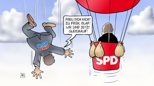 Cartoon: Gleichauf (medium) by Harm Bengen tagged gleichauf,scholz,laschet,absturz,aufstieg,ballon,wolken,cdu,csu,spd,bundestagswahl,kanzlerkandidaten,umfragen,harm,bengen,cartoon,karikatur,gleichauf,scholz,laschet,absturz,aufstieg,ballon,wolken,cdu,csu,spd,bundestagswahl,kanzlerkandidaten,umfragen,harm,bengen,cartoon,karikatur