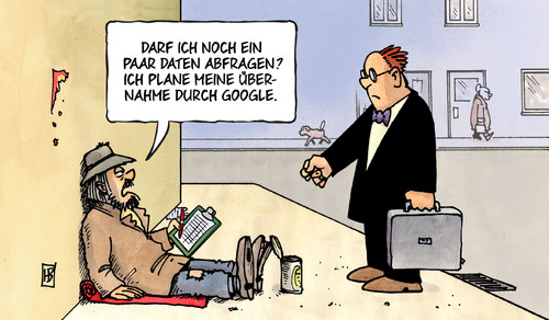 Cartoon: Google-Übernahme (medium) by Harm Bengen tagged google,übernahme,zukäufe,daten,bettler,datenklau,datensicherheit,it,computer,internet,harm,bengen,cartoon,karikatur,google,übernahme,zukäufe,daten,bettler,datenklau,datensicherheit,it,computer,internet,harm,bengen,cartoon,karikatur