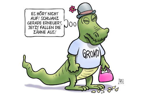 Cartoon: Groko-Probleme (medium) by Harm Bengen tagged probleme,groko,spd,schwanz,zähne,cdu,akk,kramp,karrenbauer,rücktritt,rückzug,parteivorsitzende,kanzlerkandidatin,verteidigungsministerin,harm,bengen,cartoon,karikatur,probleme,groko,spd,schwanz,zähne,cdu,akk,kramp,karrenbauer,rücktritt,rückzug,parteivorsitzende,kanzlerkandidatin,verteidigungsministerin,harm,bengen,cartoon,karikatur