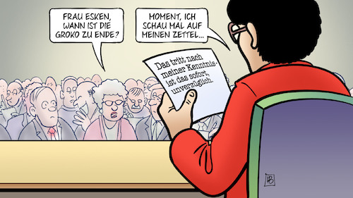 Cartoon: Groko-Zettel (medium) by Harm Bengen tagged zettel,pressekonferenz,schabowski,unverzüglich,ende,esken,walter,borjans,spd,parteitag,groko,stichwahl,koalition,harm,bengen,cartoon,karikatur,zettel,pressekonferenz,schabowski,unverzüglich,ende,esken,walter,borjans,spd,parteitag,groko,stichwahl,koalition,harm,bengen,cartoon,karikatur