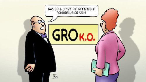 Cartoon: Groko-Zustand (medium) by Harm Bengen tagged groko,zustand,offizielle,schreibweise,knock,out,cdu,csu,spd,nahles,rücktritt,krise,regierung,harm,bengen,cartoon,karikatur,groko,zustand,offizielle,schreibweise,knock,out,cdu,csu,spd,nahles,rücktritt,krise,regierung,harm,bengen,cartoon,karikatur