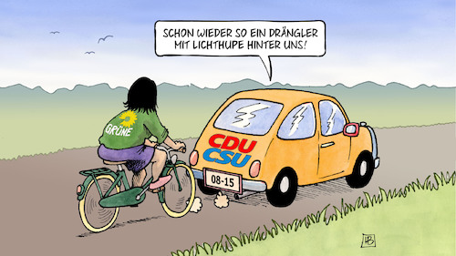 Grüne überholen Grüne überholen