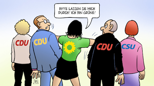 Cartoon: Grüne vor CDU (medium) by Harm Bengen tagged umfragen,grüne,vor,cdu,annalena,baerbock,schubsen,drängeln,harm,bengen,cartoon,karikatur,umfragen,grüne,vor,cdu,annalena,baerbock,schubsen,drängeln,harm,bengen,cartoon,karikatur