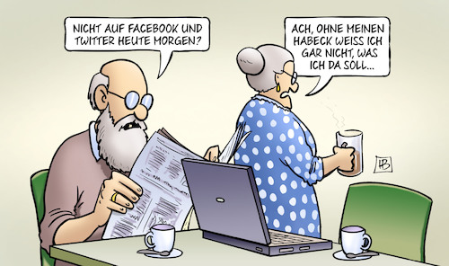 Cartoon: Habeck und Social Media (medium) by Harm Bengen tagged habeck,social,media,facebook,twitter,laptop,computer,susemil,harm,bengen,cartoon,karikatur,habeck,social,media,facebook,twitter,laptop,computer,susemil,harm,bengen,cartoon,karikatur