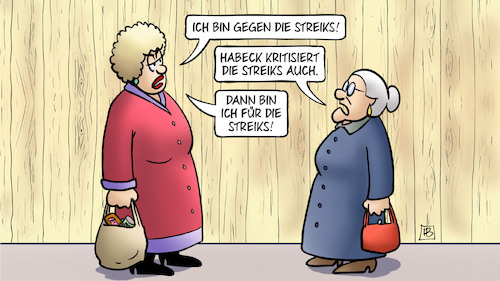 Habeck und Streiks Habeck und Streiks