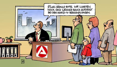 Cartoon: Hartz4-Verhandlungen (medium) by Harm Bengen tagged hartz4,verhandlungen,hartz,bundesregierung,opposition,regelsatz,bildungspaket,leiharbeit,lohn,geld,sozialhilfe,arbeitsamt,arbeitsagentur,arbeit,hartz,arbeitslosigkeit,arbeitslos,arbeitsamt,arbeit,job,bundesregierung,opposition,regelsatz,bildungspaket,leiharbeit,lohn,geld,sozialhilfe,arbeitsagentur,leiharbeiter,gehalt,einkommen,arm,armut