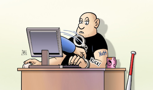 Cartoon: Hass im Netz (medium) by Harm Bengen tagged razzia,razzien,polizei,handschellen,verhaftung,computer,nazi,hass,internet,netz,harm,bengen,cartoon,karikatur,razzia,razzien,polizei,handschellen,verhaftung,computer,nazi,hass,internet,netz,harm,bengen,cartoon,karikatur