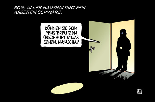 Cartoon: Haushaltshilfen schwarz (medium) by Harm Bengen tagged haushaltshilfen,schwarzarbeit,steuer,fensterputzen,sehen,dunkelheit,licht,harm,bengen,cartoon,karikatur,haushaltshilfen,schwarzarbeit,steuer,fensterputzen,sehen,dunkelheit,licht,harm,bengen,cartoon,karikatur