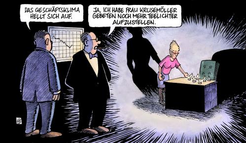 Cartoon: IFO-Index (medium) by Harm Bengen tagged ifo,index,konjunktur,konjunkturerwartung,konjunkturaussichten,wirtschaftsinstitut,geschäftsklima,geschäftsklimaindex,teelicht,aufhellen,aufhellung,verbesserung,ifo,index,konjunktur,konjunkturerwartung,konjunkturaussichten,wirtschaftsinstitut,geschäftsklima