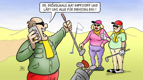 Cartoon: Impfen im Golfclub (medium) by Harm Bengen tagged impfen,golfplatz,golf,golfclub,reiche,bevorzugt,corona,impfstoff,harm,bengen,cartoon,karikatur,impfen,golfplatz,golf,golfclub,reiche,bevorzugt,corona,impfstoff,harm,bengen,cartoon,karikatur