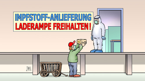 Impfstoff-Anlieferung Impfstoff-Anlieferung