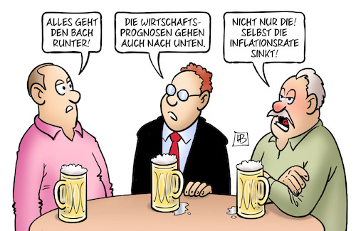 Inflation sinkt Inflation sinkt