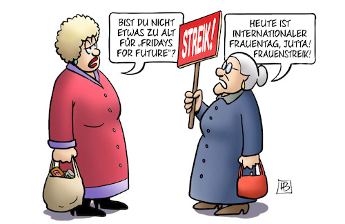 Cartoon: Int. Frauentag 2019 (medium) by Harm Bengen tagged frauenstreik,internationaler,frauentag,susemil,alt,fridays,for,future,schulstreik,klimaschutz,harm,bengen,cartoon,karikatur,frauenstreik,internationaler,frauentag,susemil,alt,fridays,for,future,schulstreik,klimaschutz,harm,bengen,cartoon,karikatur