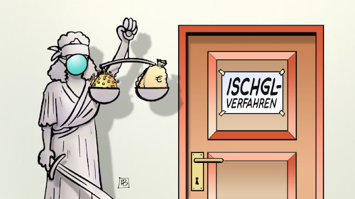 Cartoon: Ischgl-Verfahren (medium) by Harm Bengen tagged ischgl,verfahren,corona,virus,geld,österreich,gericht,justitia,harm,bengen,cartoon,karikatur,ischgl,verfahren,corona,virus,geld,österreich,gericht,justitia,harm,bengen,cartoon,karikatur