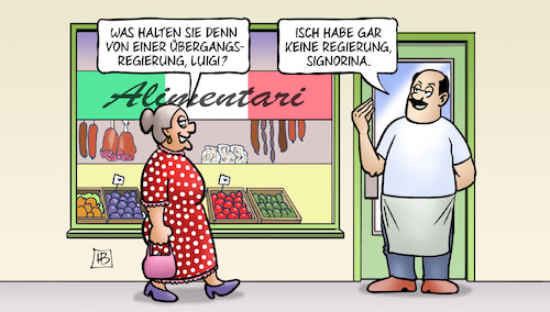 Cartoon: Italienische Regierungsbildung (medium) by Harm Bengen tagged italienische,regierungsbildung,italien,übergangsregierung,signorina,susemil,harm,bengen,cartoon,karikatur,italienische,regierungsbildung,italien,übergangsregierung,signorina,susemil,harm,bengen,cartoon,karikatur