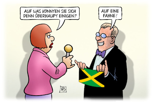 Cartoon: Jamaika-Einigung (medium) by Harm Bengen tagged einigung,fahne,verlängerung,regierung,entscheidung,interview,streit,jamaika,cdu,csu,fdp,grüne,koalition,sondierungen,harm,bengen,cartoon,karikatur,einigung,fahne,verlängerung,regierung,entscheidung,interview,streit,jamaika,cdu,csu,fdp,grüne,koalition,sondierungen,harm,bengen,cartoon,karikatur