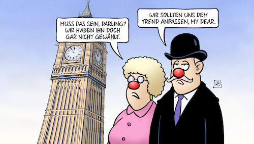 Cartoon: Johnson-Sieg (medium) by Harm Bengen tagged johnson,sieg,wahlsieg,torries,clownsnasen,wahl,gb,uk,brexit,harm,bengen,cartoon,karikatur,johnson,sieg,wahlsieg,torries,clownsnasen,wahl,gb,uk,brexit,harm,bengen,cartoon,karikatur