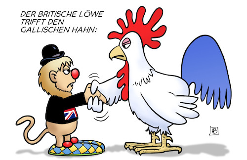 Johnson bei Macron Johnson bei Macron