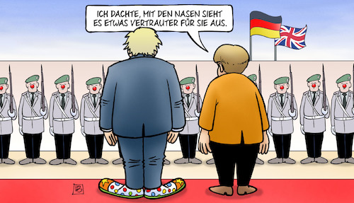 Johnson bei Merkel Johnson bei Merkel