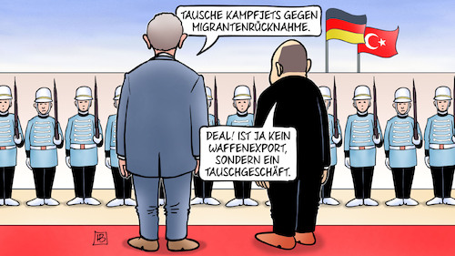 Kampfjets und Migranten Kampfjets und Migranten