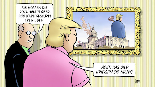 Cartoon: Kapitolsturm-Akten (medium) by Harm Bengen tagged kapitolsturm,akten,dokumente,washington,bild,trump,tapete,harm,bengen,cartoon,karikatur,kapitolsturm,akten,dokumente,washington,bild,trump,tapete,harm,bengen,cartoon,karikatur