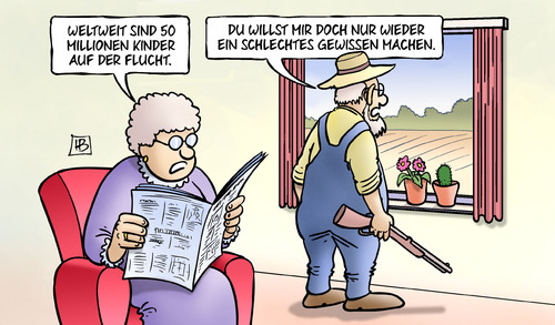 Kinder auf der Flucht