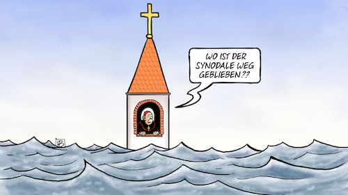 Kirche geht unter