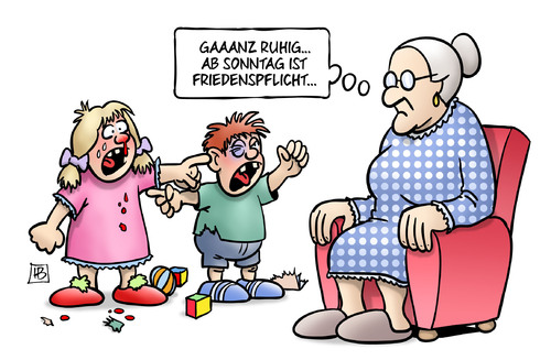 Cartoon: Kita-Friedenspflicht (medium) by Harm Bengen tagged kinder,oma,susemil,sonntag,friedenspflicht,schlichtung,kita,kindergarten,soziale,berufe,aufwerten,bessere,eingruppierung,gewerkschaft,erziehung,verdi,harm,bengen,cartoon,karikatur,kinder,oma,susemil,sonntag,friedenspflicht,schlichtung,kita,kindergarten,soziale,berufe,aufwerten,bessere,eingruppierung,gewerkschaft,erziehung,verdi,harm,bengen,cartoon,karikatur