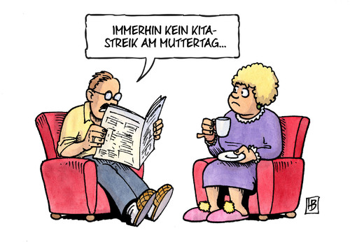 Cartoon: Kita-Streik und Muttertag (medium) by Harm Bengen tagged streik,sonntag,muttertag,unbefristet,kindergarten,kita,verdi,tarifverhandlungen,tarif,gewerkschaft,tarifkampf,karikatur,cartoon,bengen,harm,muttertag,sonntag,streik,unbefristet,verdi,kita,kindergarten,tarif,tarifverhandlungen,tarifkampf,gewerkschaft,harm,bengen,cartoon,karikatur