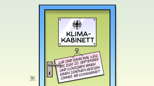 Klimakabinett vertagt Klimakabinett vertagt