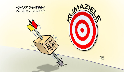 Cartoon: Klimaziel verfehlt (medium) by Harm Bengen tagged klimaziele,verfehlt,klimapaket,klimawandel,klimapolitik,zielscheibe,pfeil,bogen,harm,bengen,cartoon,karikatur,klimaziele,verfehlt,klimapaket,klimawandel,klimapolitik,zielscheibe,pfeil,bogen,harm,bengen,cartoon,karikatur