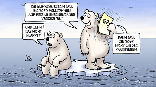 Cartoon: Klimaziele bis 2050 (medium) by Harm Bengen tagged erneuerbare,energieträger,fossile,2050,merkel,klimakanzlerin,verzichten,klimawandel,klima,energie,kandidatur,kandidieren,wahl,elmau,schloss,g7,bengen,harm,gipfel,karikatur,cartoon,klimakanzlerin,merkel,2050,fossile,energieträger,erneuerbare,energie,klima,klimawandel,verzichten,wahl,kandidieren,kandidatur,g7,schloss,elmau,gipfel,harm,bengen,cartoon,karikatur