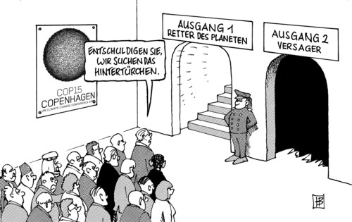 Cartoon: Kopenhagen Hintertür (medium) by Harm Bengen tagged kopenhagen,hintertür,klima,klimaschutz,klimaschutzgipfel,co2,reduzierung,treibhausgase,klimaerwärmung,angela merkel,barack obama,dänemark,globale erwärmung,klimwandel,umwelt,natur,angela,merkel,barack,obama,globale,erwärmung