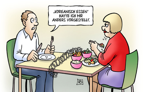 Cartoon: Koreanisch Essen (medium) by Harm Bengen tagged kim,jong,un,nordkorea,suedkorea,krieg,provokation,manoever,raketen,atomwaffen,test,usa,obama,koreanisch,essen,hunger,harm,bengen,cartoon,karikatur,kim,jong,un,nordkorea,suedkorea,krieg,provokation,manoever,raketen,atomwaffen,test,usa,obama,koreanisch,essen,hunger,harm,bengen,cartoon,karikatur