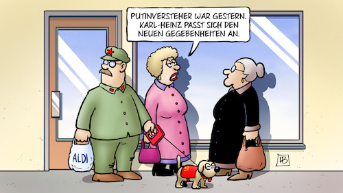 Cartoon: KP-China-Parteitag (medium) by Harm Bengen tagged putinversteher,susemil,kp,china,parteitag,hund,harm,bengen,cartoon,karikatur,putinversteher,susemil,kp,china,parteitag,hund,harm,bengen,cartoon,karikatur