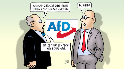 Krah isst Borschtsch Krah isst Borschtsch