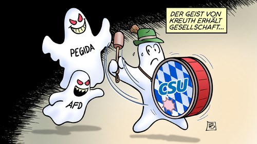 Cartoon: Kreuth-Geist (medium) by Harm Bengen tagged karikatur,cartoon,bengen,harm,pauke,rassismus,pegida,afd,cdu,gesellschaft,kreuth,geist,geist,kreuth,gesellschaft,cdu,afd,pegida,rassismus,pauke,harm,bengen,cartoon,karikatur