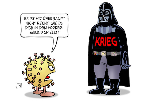 Cartoon: Krieg spielt sich vor (medium) by Harm Bengen tagged in,den,vordergrund,spielen,corona,virus,eifersucht,darth,vader,russland,ukraine,krieg,einmarsch,angriff,harm,bengen,cartoon,karikatur,in,den,vordergrund,spielen,corona,virus,eifersucht,darth,vader,russland,ukraine,krieg,einmarsch,angriff,harm,bengen,cartoon,karikatur