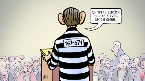 Cartoon: Kurz-Rücktritt (medium) by Harm Bengen tagged sträfling,rede,österreich,bundeskanzler,kurz,korruption,bestechung,rücktritt,pk,pressekonferenz,harm,bengen,cartoon,karikatur,sträfling,rede,österreich,bundeskanzler,kurz,korruption,bestechung,rücktritt,pk,pressekonferenz,harm,bengen,cartoon,karikatur