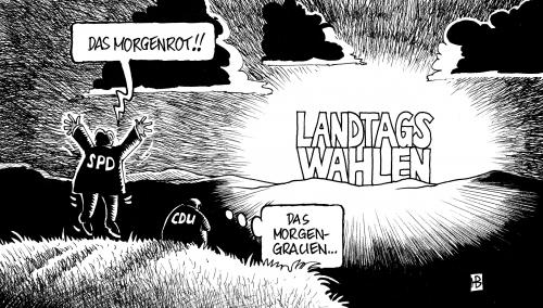 Landtagswahlen-Morgenrot Landtagswahlen-Morgenrot
