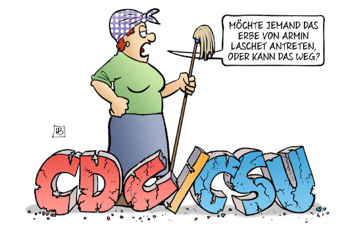 Cartoon: Laschet-Erbe (medium) by Harm Bengen tagged putzfrau,erbe,armin,laschet,müll,kaputt,sondierungen,bundestagswahl,ergebnis,regierungsbildung,koalition,bundeskanzler,vorsondierungen,koalitionsverhandlungen,spd,grüne,fdp,ampel,jamaika,union,harm,bengen,cartoon,karikatur,putzfrau,erbe,armin,laschet,müll,kaputt,sondierungen,bundestagswahl,ergebnis,regierungsbildung,koalition,bundeskanzler,vorsondierungen,koalitionsverhandlungen,spd,grüne,fdp,ampel,jamaika,union,harm,bengen,cartoon,karikatur