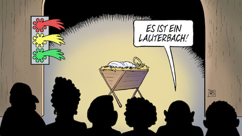 Cartoon: Lauterbach-Krippe (medium) by Harm Bengen tagged krippe,weihnachten,ampel,corona,lauterbach,gesundheitsminister,harm,bengen,cartoon,karikatur,krippe,weihnachten,ampel,corona,lauterbach,gesundheitsminister,harm,bengen,cartoon,karikatur