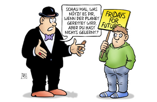 Cartoon: Lernen oder Protest (medium) by Harm Bengen tagged planet,lernen,protest,rettung,klimawandel,kind,jugendlicher,demos,kapitalist,harm,bengen,cartoon,karikatur,planet,lernen,protest,rettung,klimawandel,kind,jugendlicher,demos,kapitalist,harm,bengen,cartoon,karikatur