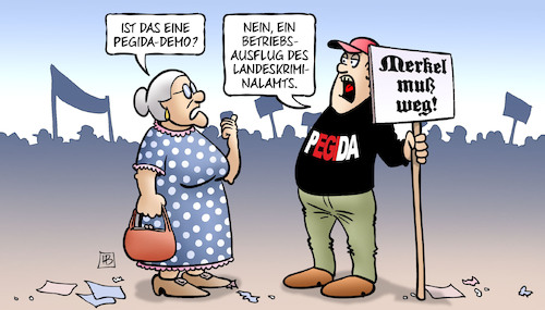 Cartoon: LKA und Pegida (medium) by Harm Bengen tagged lka,pegida,demo,betriebsausflug,landeskriminalamts,sachsen,dresden,polizei,zdf,pressefreiheit,susemlil,harm,bengen,cartoon,karikatur,lka,pegida,demo,betriebsausflug,landeskriminalamts,sachsen,dresden,polizei,zdf,pressefreiheit,susemlil,harm,bengen,cartoon,karikatur