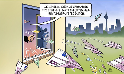 Cartoon: Lufthansa-Rettungspaket (medium) by Harm Bengen tagged spielen,varianten,geld,fenster,papierflieger,zehn,milliarden,lufthansa,rettungspaket,rettungsschirme,corona,coronavirus,ansteckung,pandemie,epidemie,krankheit,schaden,harm,bengen,cartoon,karikatur,spielen,varianten,geld,fenster,papierflieger,zehn,milliarden,lufthansa,rettungspaket,rettungsschirme,corona,coronavirus,ansteckung,pandemie,epidemie,krankheit,schaden,harm,bengen,cartoon,karikatur