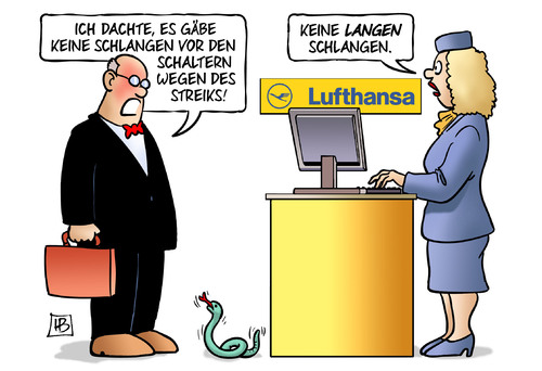 Lufthansa-Schlange Lufthansa-Schlange